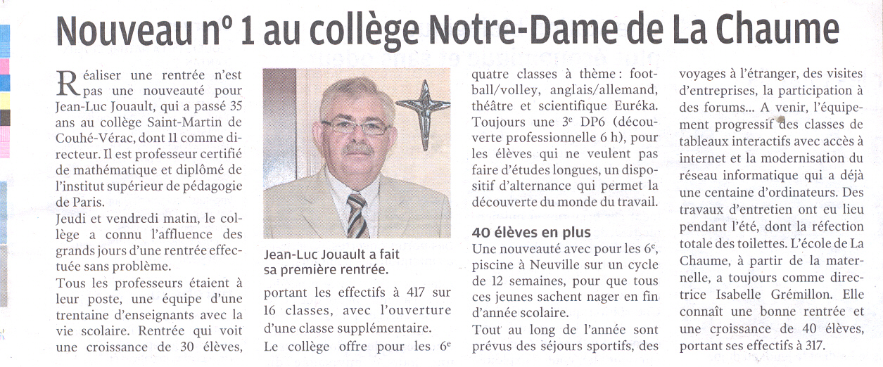 2010-09-08 C.P. Nouveau Chef d'établissement