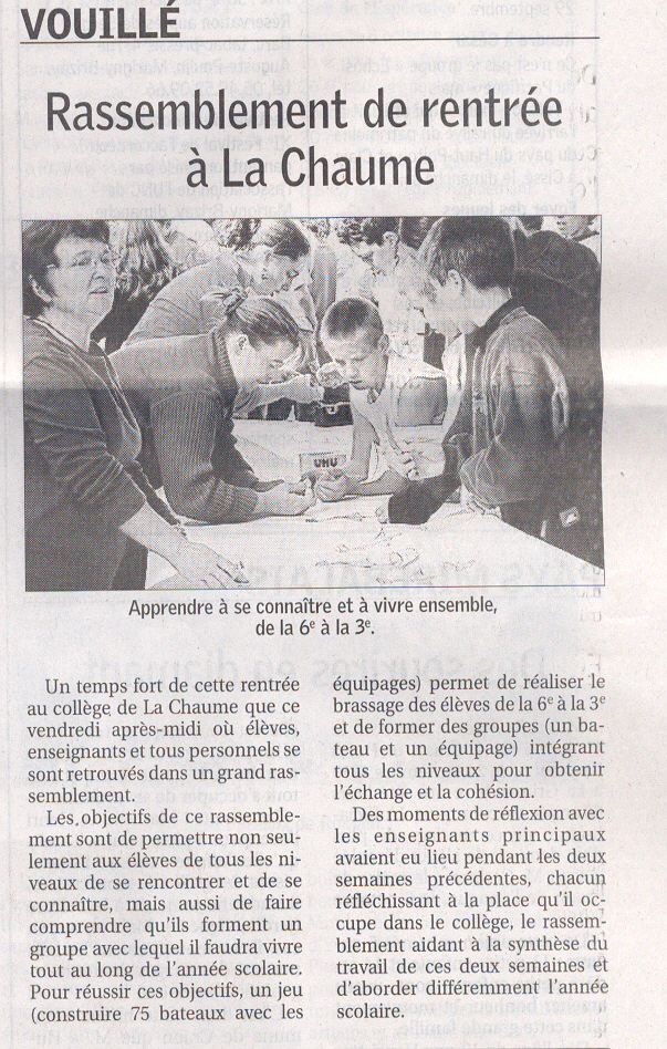 Rassemblement de rentrée (N.R. 03-10-2005)