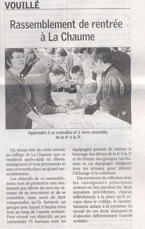 Rassemblement de rentrée (N.R. 03-10-2005)
