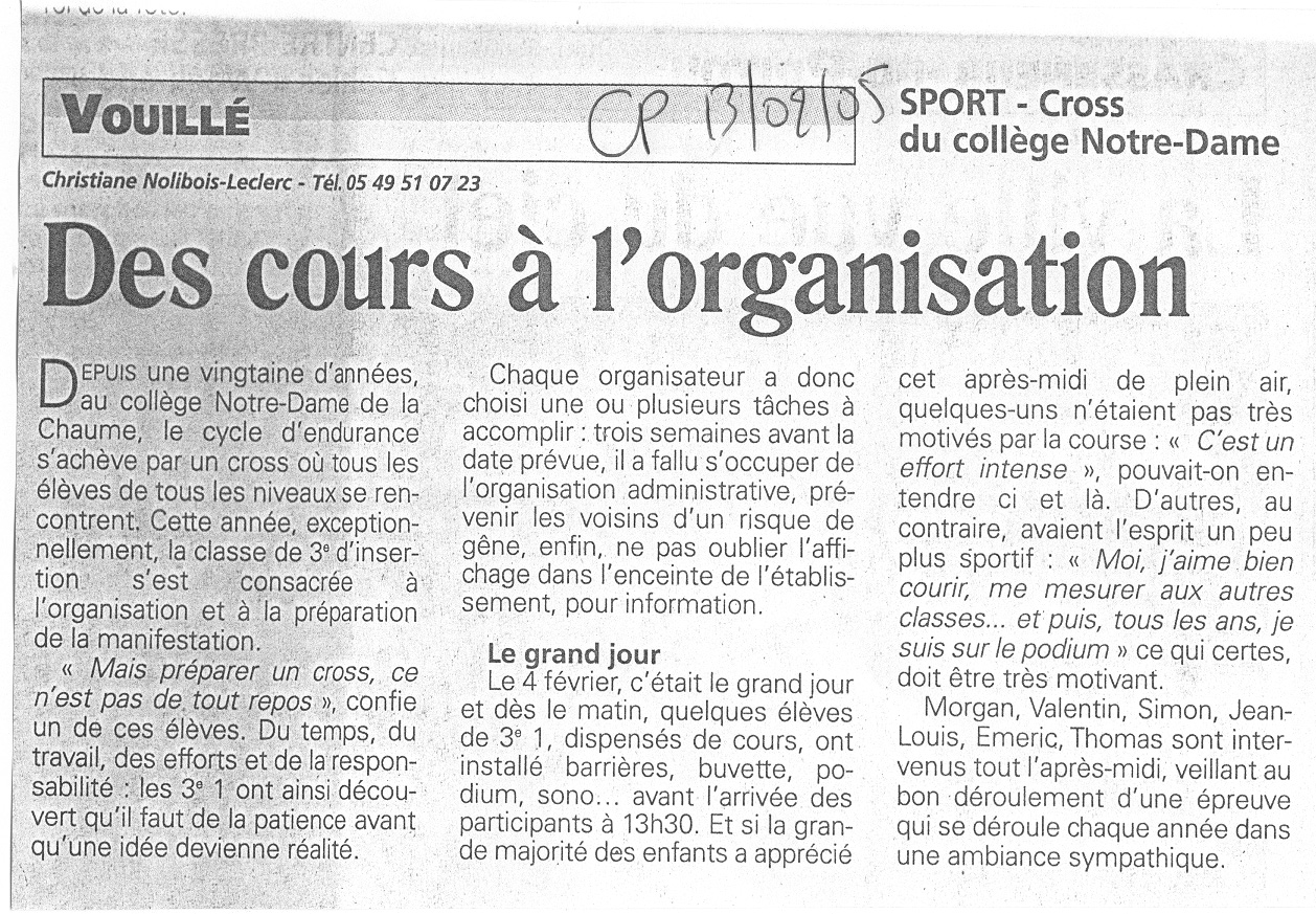 Cross du Collège-1 (C.P. 13-02-2005)