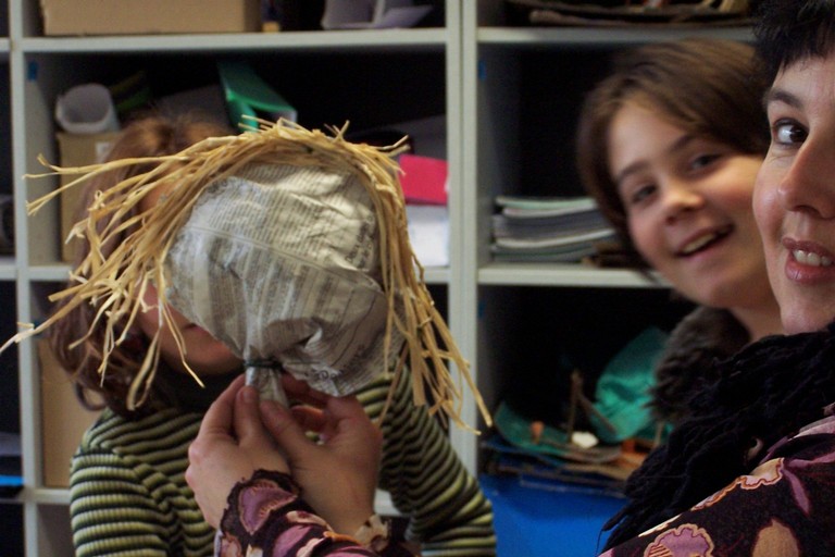 La sculpture de Ninon et Charline