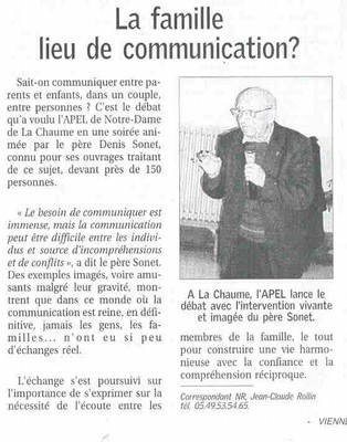 Communication (C.P. 11-04-2005)