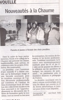 Portes ouvertes (C.P. 30-03-06)